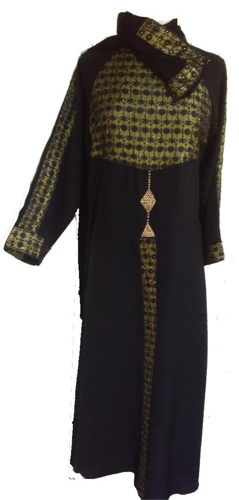 Netted Dual Colored Abaya from Jeddah - Arabic dresses