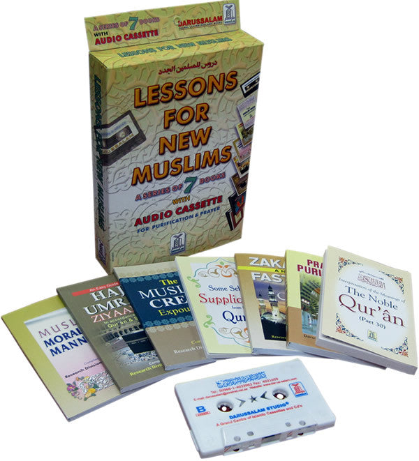 Lessons for New Muslims (7 Books with CD/Tape) - Arabic Islamic Shopping Store