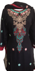 Special Occasions Chiffon Shalwar Kameez with Embroidery - Arabic Islamic Shopping Store - 2