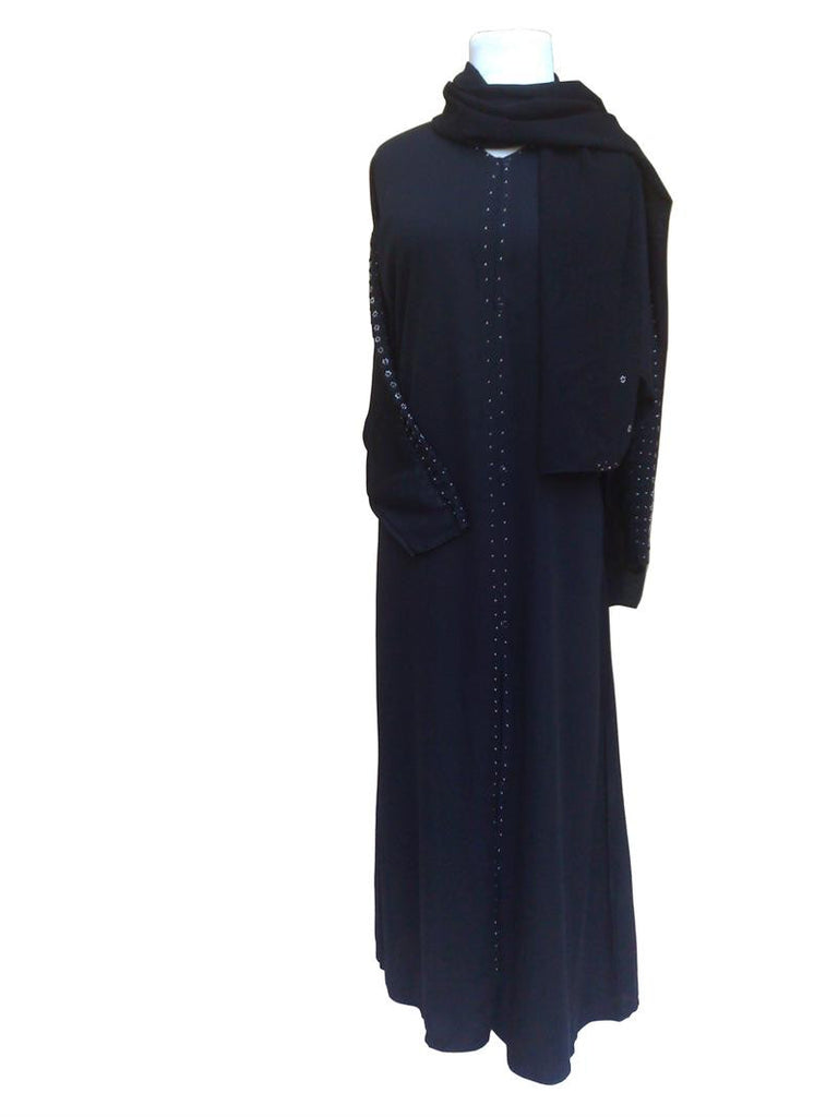 Sharjah Abaya with Beaded Sleeves - Arabic Islamic Shopping Store