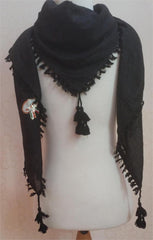 Royal Black Arabic Shemagh - Arabic Islamic Shopping Store - 3