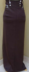 Elegant Long skirt with fancy Buttons - Arabic Islamic Shopping Store - 1