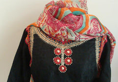 Pakistani Fashions Cotton Shalwar Kameez with Embroidery - Arabic Islamic Shopping Store - 3