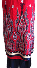 Ladies' Pakistani pants kameez with embroidery - Arabic Islamic Shopping Store - 4