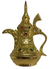 Arabic Decorative Colored Pot (Dallah) - 4.5" Tall Islamic Culture Gift - Arabic Islamic Shopping Store - 2