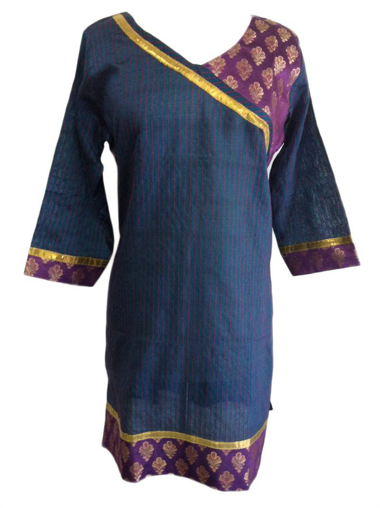 Banarasi Brocade Designed Women’s Tunic Top - Arabic Islamic Shopping Store