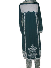 Ladies' Laced Kameez-churidaar set - Arabic Islamic Shopping Store - 1