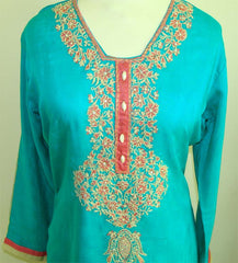 Cotton Shalwar Kameez with Embroidery - Arabic Islamic Shopping Store - 2