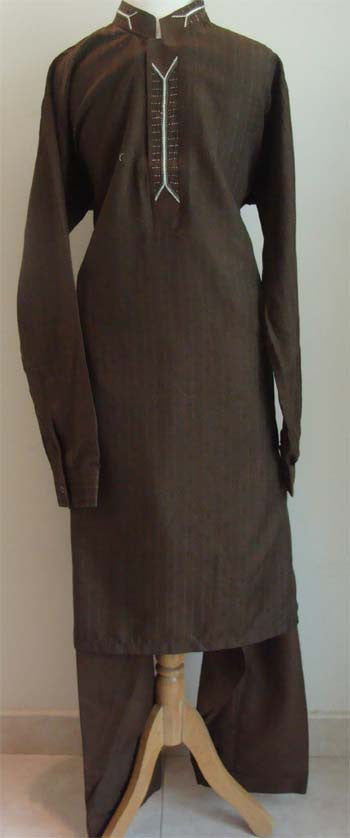 Semi-formal Pakistani Shalwar Kameez for men - Arabic Clothing