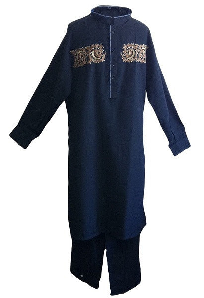 Islamic Clothing - Pakistani Embroiderd Men's Salwar Kameez