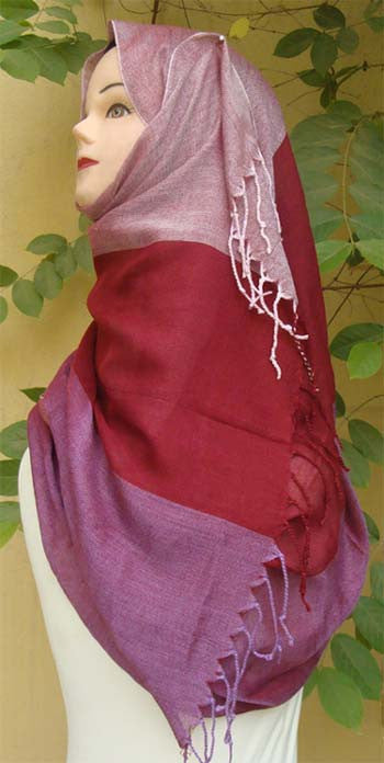Buy Triple shaded Plain Shawls for Islamic Women