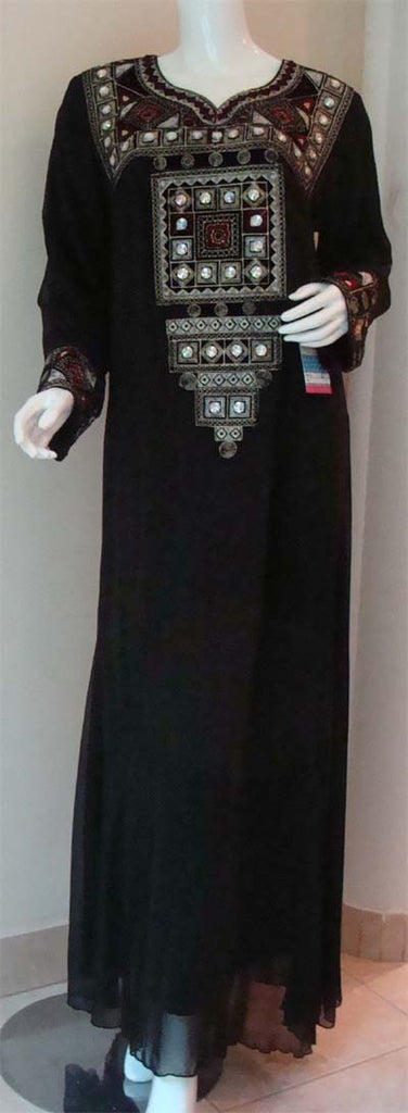 Arabic Allure Evening Maxi Dress - Muslim clothing for women