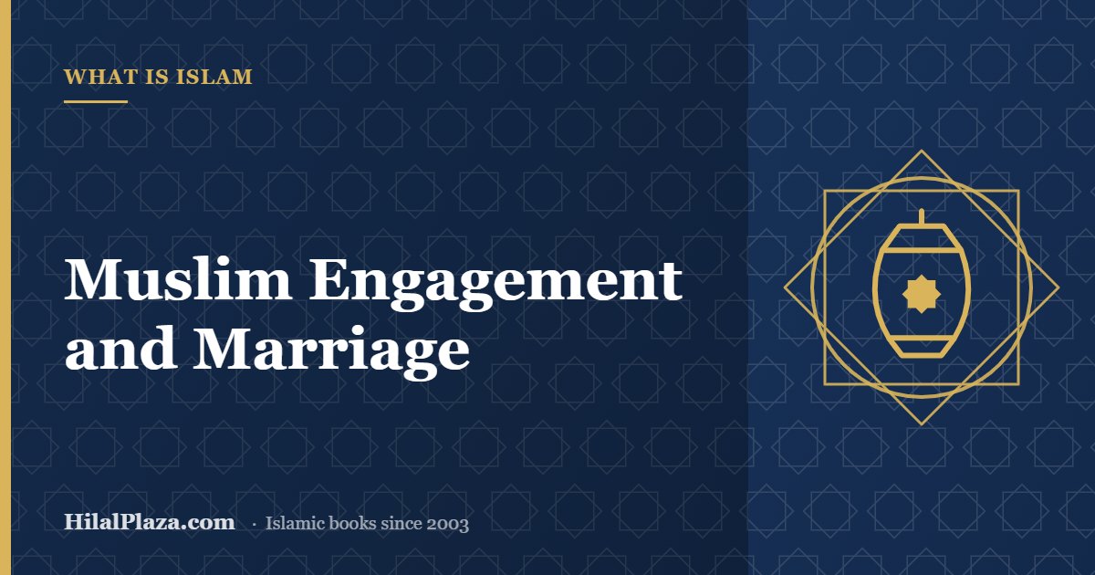Muslim Engagement and Marriage. Article header with a lantern icon