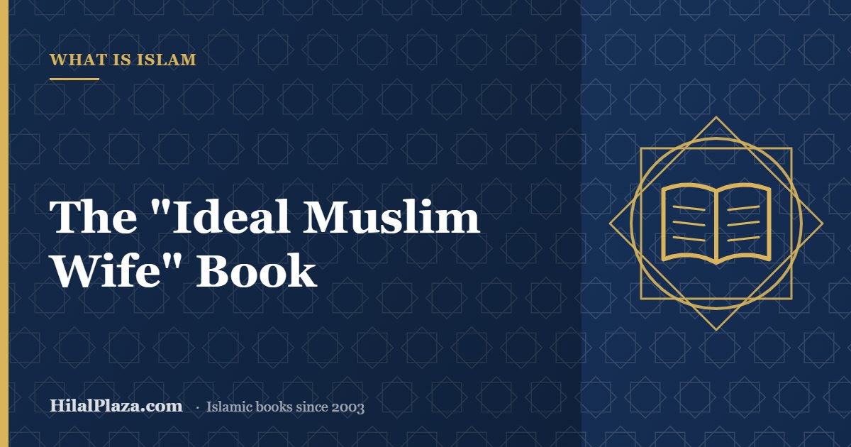 The "Ideal Muslim Wife" Book. Article header with an open book icon