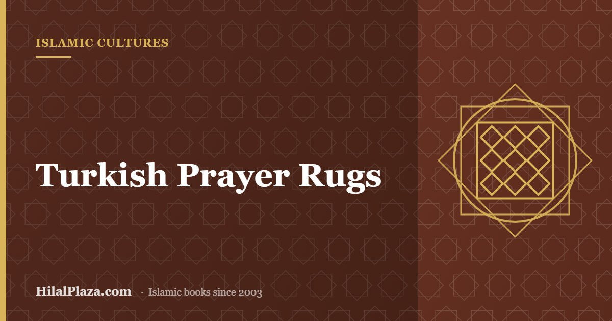 Turkish Prayer Rugs. Article header with a geometric textile pattern icon