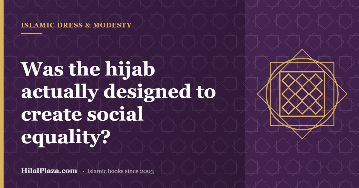 Was the hijab actually designed to create social equality? Article header with a geometric textile pattern icon