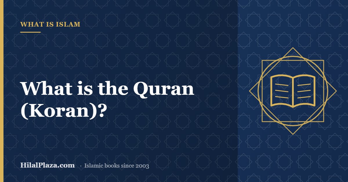 What is the Quran (Koran)? Article header with an open book icon
