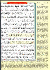 Tajweed Quran with English Translation & Transliteration
