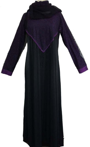 Shaista Lycra Abaya with Umbrella Flare-Net Design - Arabic Islamic Shopping Store