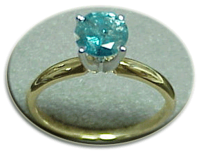 Genuine BLUE DIAMOND 14k GOLD RING (0.25 carats) - Arabic Islamic Shopping Store
