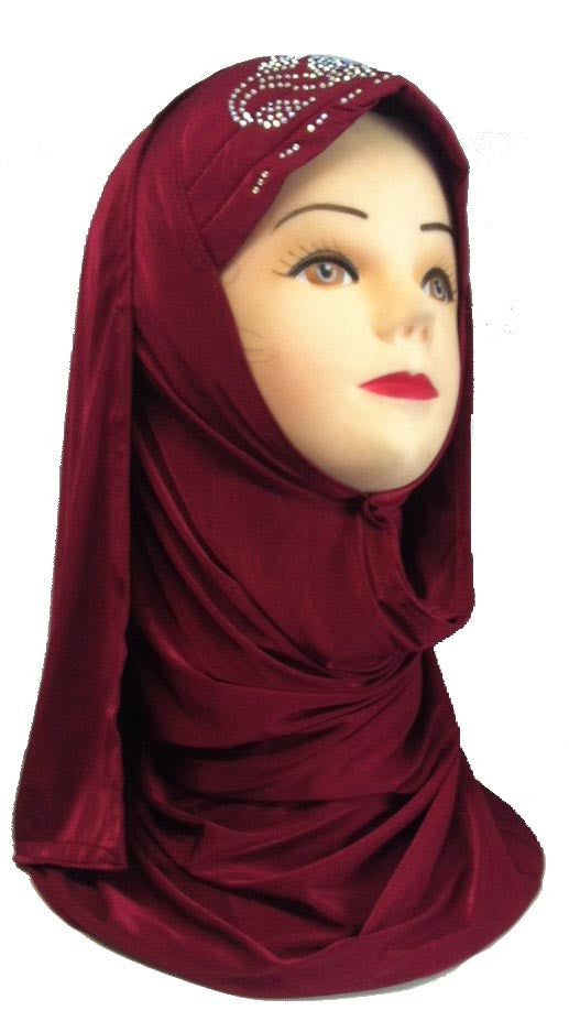 Solid colored Hijabs with headwrap - Arabic Islamic Shopping Store