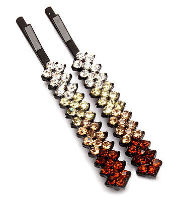 Multi-colored Diamond Pin-set (Brown diamonds) - Arabic Islamic Shopping Store