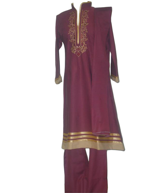 Fancy women's trouser kameez set with rich embroidery - Arabic Islamic Shopping Store - 1