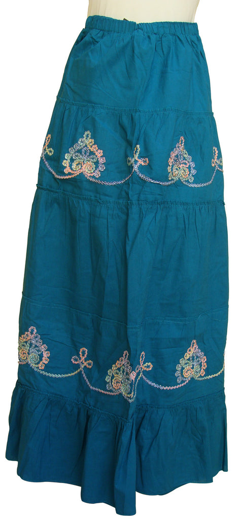 Embroidered Long Cotton Skirt - Arabic Islamic Shopping Store