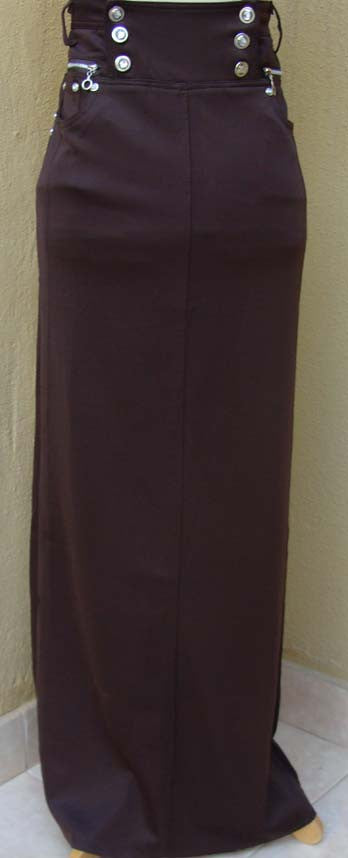 Elegant Long skirt with fancy Buttons - Arabic Islamic Shopping Store - 1