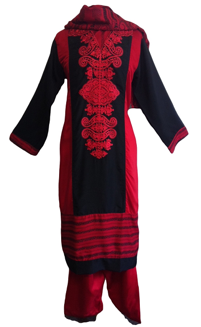 Cotton embroidered sales salwar kameez