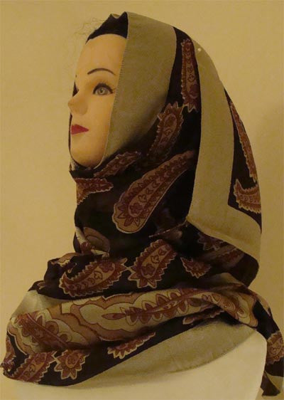 "Andalus" Patterned Polyester Shawl and Hijab - Arabic Islamic Shopping Store