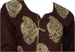 Rabiya Ethenic Long Sleeved Embroidered Tunic Top - Arabic Islamic Shopping Store - 2