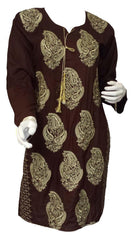 Rabiya Ethenic Long Sleeved Embroidered Tunic Top - Arabic Islamic Shopping Store - 1