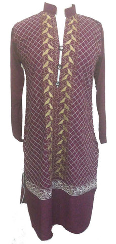 Laaraib Elegant Long Sleeved Embroidered Tunic Top - Arabic Islamic Shopping Store