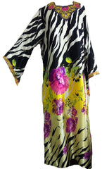 Zebra-print Spring Collection Kimono Kaftan - Arabic Islamic Shopping Store - 1