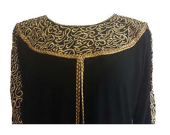 Royal Arabian Fancy Thobe Dress - Braided Borders - Arabic Islamic Shopping Store - 3