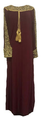 Royal Arabian Fancy Thobe Dress - Braided Borders - Arabic Islamic Shopping Store - 1