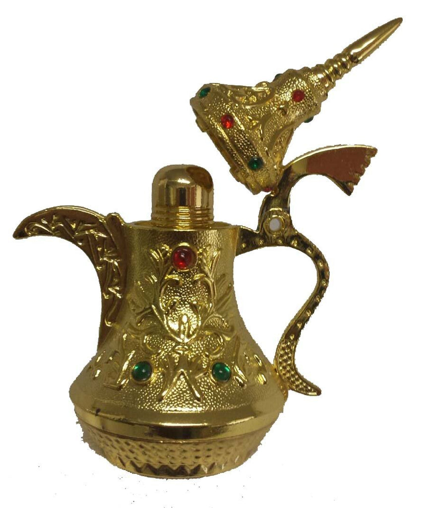 Arabic Decorative Colored Pot (Dallah) - 4.5" Tall Islamic Culture Gift - Arabic Islamic Shopping Store - 1