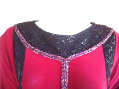 Jaleelah Sequined Jersey Fabric Thobe for Women - Arabic Islamic Shopping Store - 3