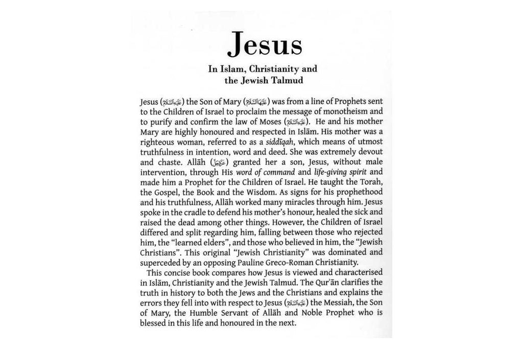 Jesus in Islam, Christianity and the Jewish Talmud