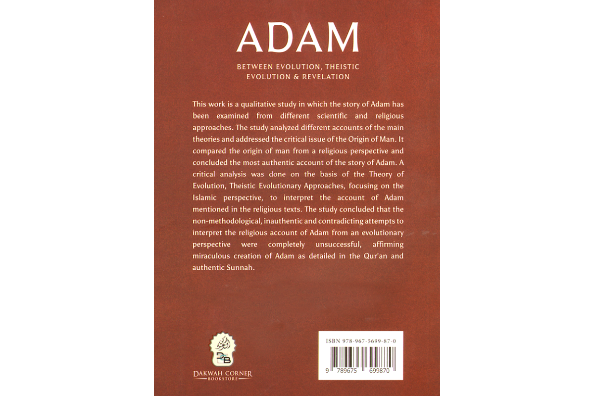 ADAM - Between Evolution & Revelation