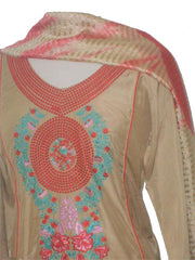 Elegant Silk/Cotton mix Ladies' Shalwar Kameez - Arabic Islamic Shopping Store - 2